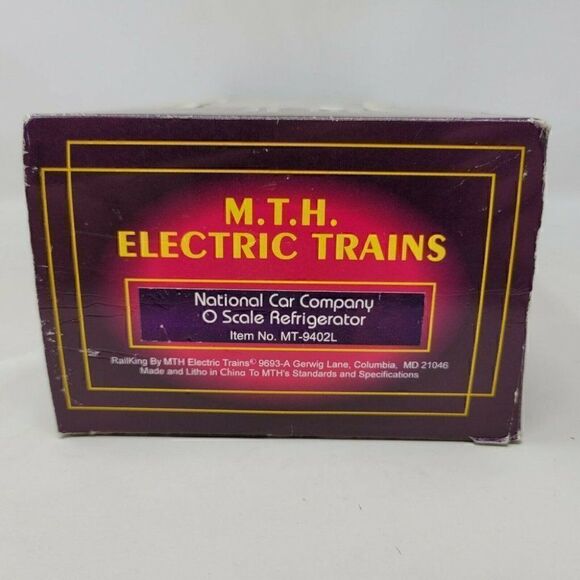 M.T.H. ELECTRIC TRAIN O SCALE REFRIGERATOR NATIONAL CAR COMPANY MT-9402L - Picture 8 of 8
